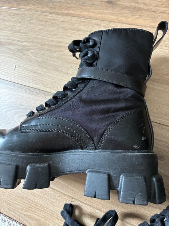 Prada Monolith Re-Nylon Combat Boots with Pouches – Mens Prada sz UK 8.5 US 9.5 main image 6